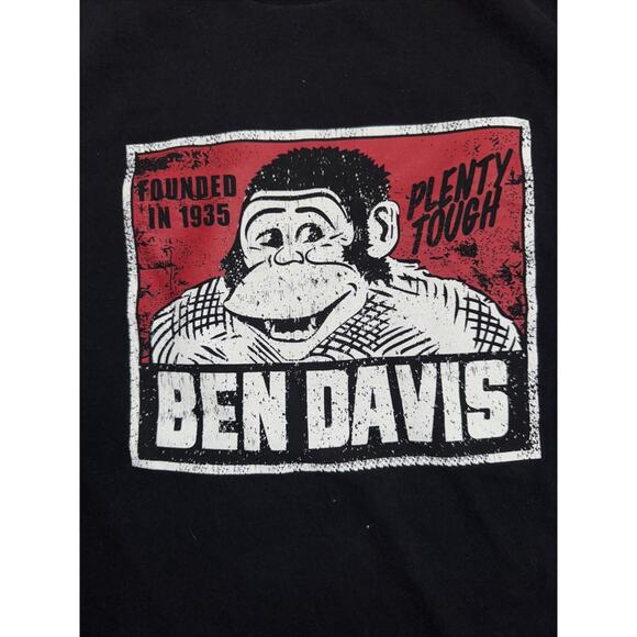 Vintage Ben Davis Gorilla Logo T-Shirt Black XL 23x28 Workwear Streetwear Tee - Picture 2 of 3
